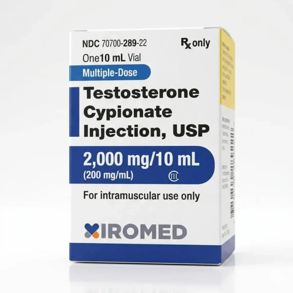 Testosterone Cypionate USP – 2,000 mg / 10 mL