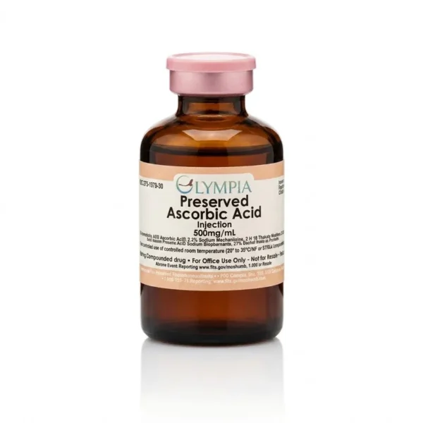 Preserved Ascorbic Acid (Vitamin C) - 500mg/mL
